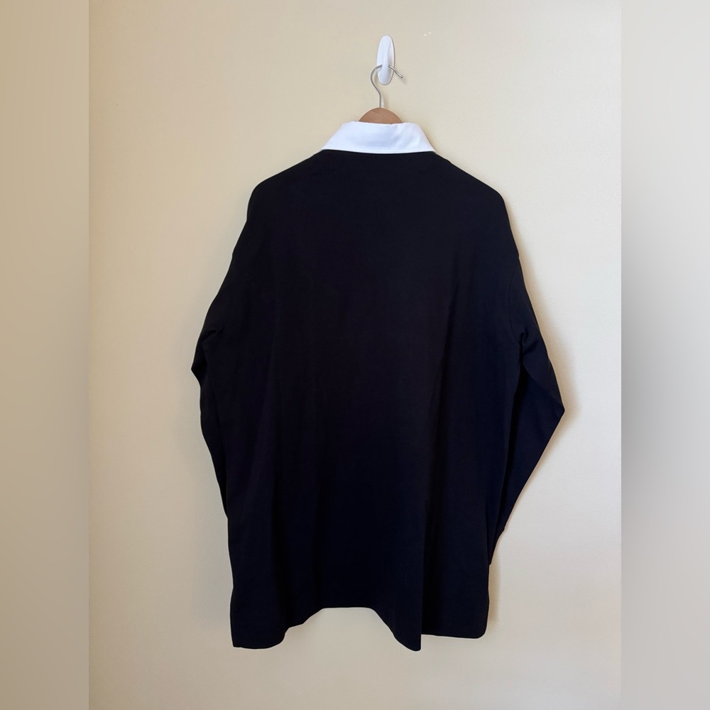 Stella McCartney Polo Club Oversized Rugby Top Shirt Black Taylor Swift Small - Picture 9 of 9
